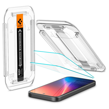 SZKŁO HARTOWANE SPIGEN GLAS.TR ”EZ FIT” 2-PACK GOOGLE PIXEL 9A CLEAR