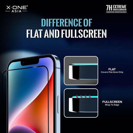 Szkło hartowane X-ONE Extreme Shock Eliminator 4th gen. - do iPhone 14 Pro Max/15 Plus