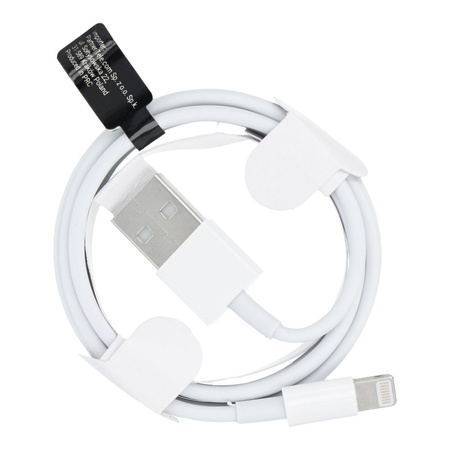 Kabel USB do iPhone Lightning 8-pin HD5 1 metr biały