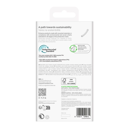 Puro 03 Nude Silikonhülle für Samsung Galaxy S25 Ultra – transparent