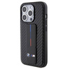 BMW Grip Stand Smooth & Carbon case for iPhone 15 Pro - black
