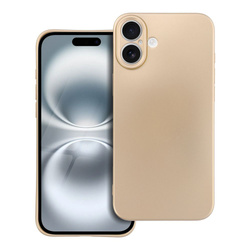Futerał METALLIC do IPHONE 16 Plus złoty