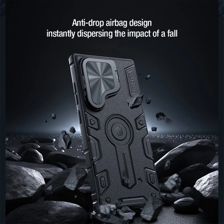 Nillkin CamShield Armor Prop Case for Samsung Galaxy S24 Ultra - black