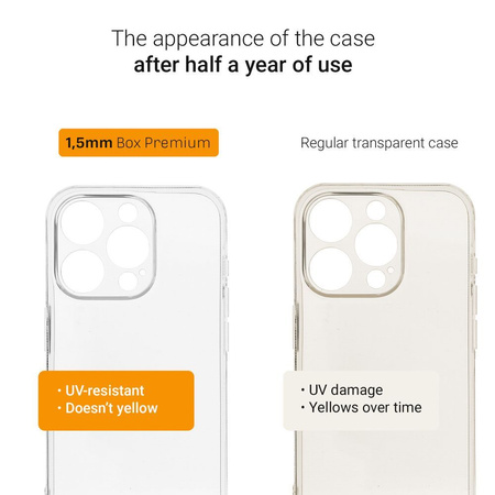 Futerał 1,5mm BOX PREMIUM do IPHONE 12 PRO MAX czarny transparent