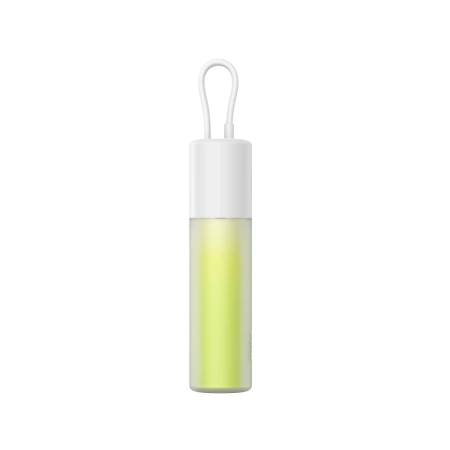 Baseus Popsicle 5200 mAh 20 W Powerbank mit integriertem Lightning Kabel (+ weißes Baseus Simple USB-C - USB-C 60 W/20 V/3 A/30 cm Kabel) – weiß-grün