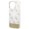 Guess GUHCP14LHG4MHG iPhone 14 Pro 6.1 &quot;gold / gold hardcase 4G Pattern Script