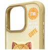 Nimmy etui iPhone 16 Pro Max 6.9" khaki   Cool&Cute 2.0 Cat
