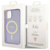 Guess GUHMP14MHCMCGU iPhone 14 Plus 6,7" lila/lila Hardcase Glitter Gold MagSafe