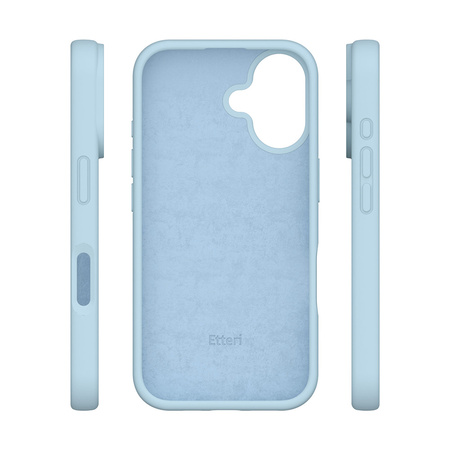 Nakładka Etteri Silicone Case do iPhone 16 6,1" jasnoniebieska
