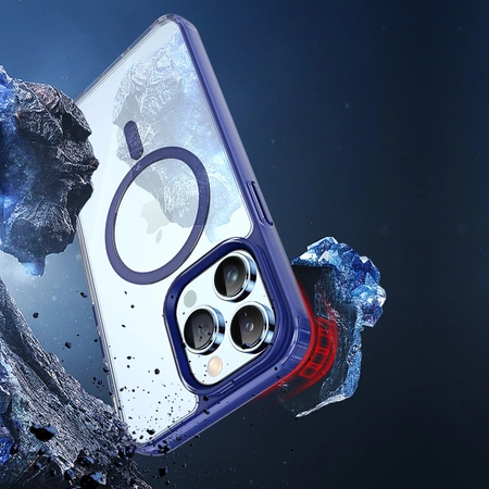 Dux Ducis Clin2 etui iPhone 14 Pro magnetyczny pokrowiec MagSafe niebieskie