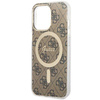 Guess GUHMP13LH4STW iPhone 13 Pro / 13 6.1" Braun/Braun Hardcase 4G MagSafe