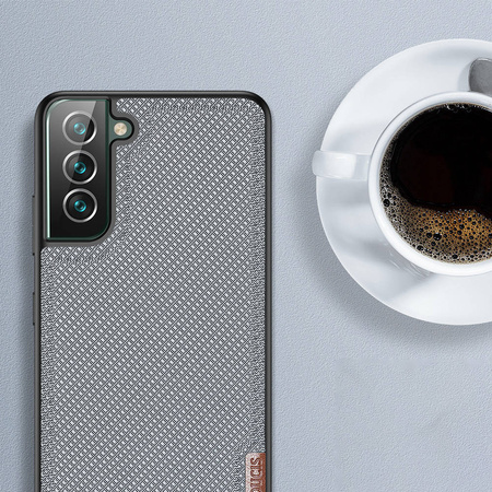 Dux Ducis Fino case covered with nylon material for Samsung Galaxy S22+ (S22 Plus) green
