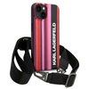 Karl Lagerfeld KLHCP14SSTSTP iPhone 14 6,1" hardcase różowy/pink Color Stripes Strap