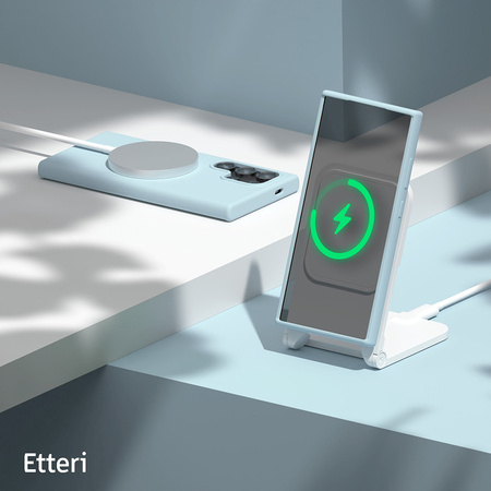 Nakładka Etteri Silicone Case do Samsung Galaxy S25 Ultra jasnoniebieska