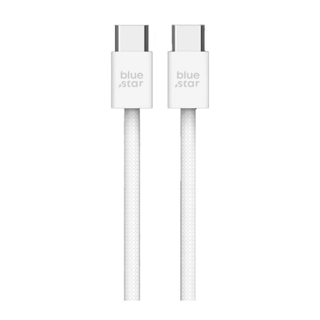 BLUE STAR kabel Typ C do Typ C 6A 60W QC4.0 Q28 1 m biały