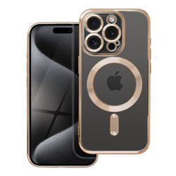 Futerał Electro Mag Cover kompatybilny z MagSafe do IPHONE 15 PRO złoty