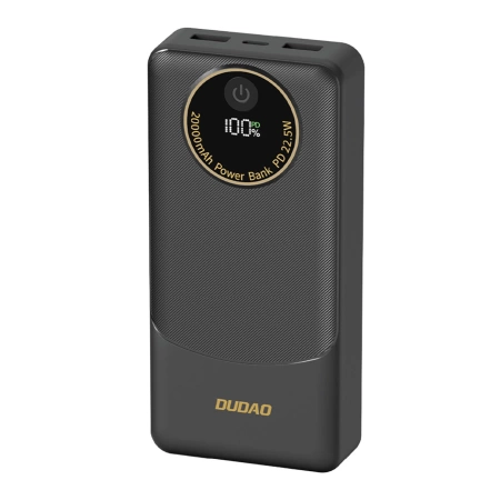 Powerbank Dudao K12Pro 22.5W PD 20000mAh USB-A, USB-C - white