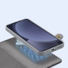 Dux Ducis Lawa Leather Case for Samsung Galaxy S25 with Detachable Magnetic Wallet - Gray