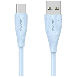 Kabel USAMS Green Series SJ714 18W 3A USB-A do USB-C 1m niebieski