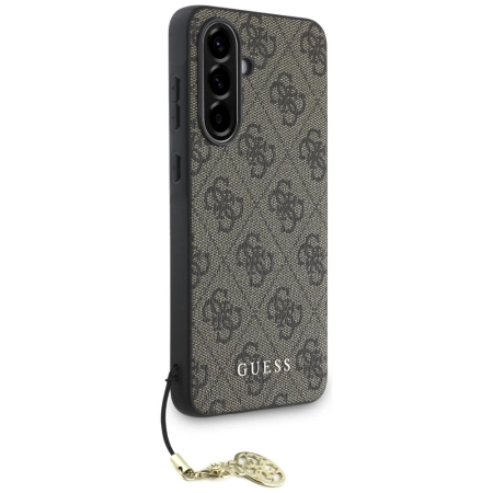 Etui Guess 4G Charms Collection do Samsung Galaxy A36 brązowy