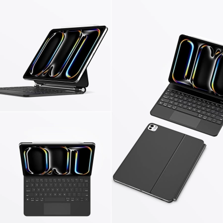 Etui Dux Ducis Keyboard (MK Series) z klawiaturą Bluetooth na iPad Pro 11" 2024 - czarna