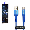 SOMOSTEL KABEL USB MICRO USB 3.6A NIEBIESKI QC 3.0 1M  SMS-BW06