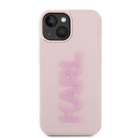 Karl Lagerfeld nakładka do iPhone 15 6,1" KLHCP15S3DMBKCP różowe HC 3D Logo Glitter