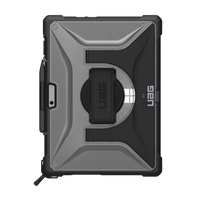 UAG Plasma Case für Microsoft Surface Pro 9/10/11 mit Ständer und Gurt – Grau und Schwarz