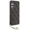 Oryginalne Etui GUESS hardcase 4G Charms Collection GUHCS24FEGF4GBR do Samsung Galaxy S24 FE brązowy