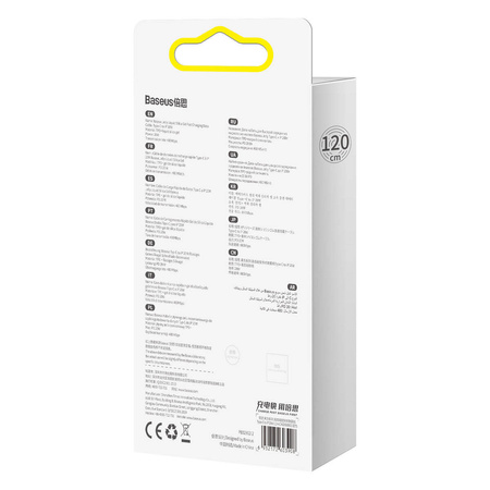 Baseus kabel, przewód USB Typ C – Lightning 20W długość 1,2 m Jelly Liquid Silica Gel – czarny