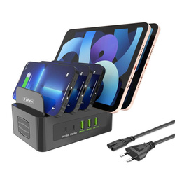 ŁAD SIEC T-PHOX POWERHUB DUAL PORT 100W 2xUSB-C/3xUSB STACJA DOKUJĄCA BLACK