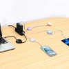 Baseus Free2Draw Mini USB-C – USB-C 100 W 1 m einziehbares Kabel – Weiß