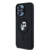 Oryginalne Etui KARL LAGERFELD hardcase Silicone Karl & Choupette Ring MagSafe KLHMP15XSCMKCRHK do Iphone 15 Pro Max czarny