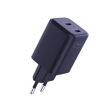 3mk Hyper Charger PD 45W GaN QC4+ PPS 2C Super-Fast Charge 2.0 Black