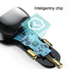 Ładowarka Samochodowa USAMS C37 1xUSB+1xUSB-C 60W + kabel Ligtning 30W PD+QC Fast Charge czarny/black CC193CC01 (US-CC193)