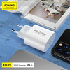 Foneng Ładowarka sieciowa EU39 - Typ C - PD 20W 3A z kablem Typ C na Lightning biała
