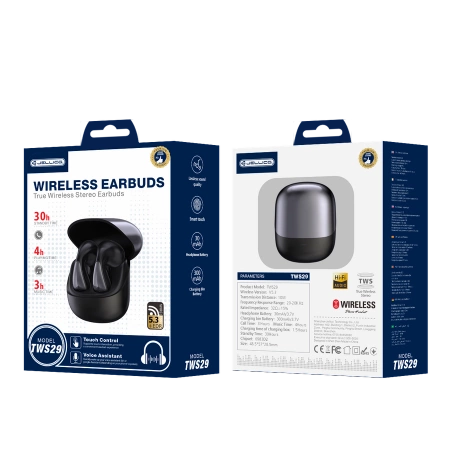 JELLICO wireless earphones TWS29 Black