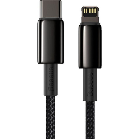 Baseus kabel USB Typ C - Lightning szybkie ładowanie Power Delivery 20 W 2 m czarny (CATLWJ-A01)