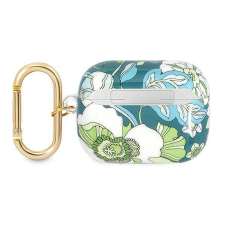 Schutzhülle APPLE AIRPODS PRO Guess AirPods Flower Strap Collection (GUAPHHFLN) grün