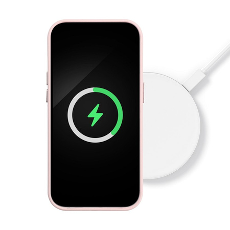 Futerał LEATHER MAG COVER kompatybilny z MagSafe do SAMSUNG S25 PLUS różowy