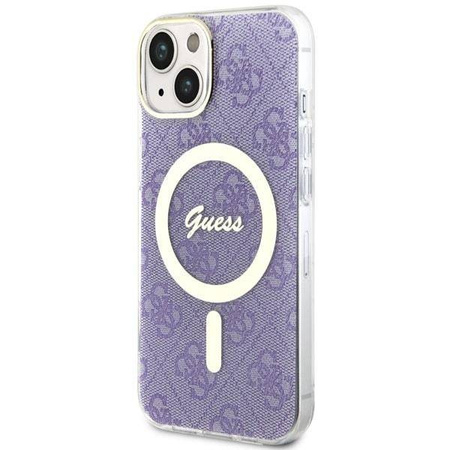 Guess GUHMP14MH4STU iPhone 14 Plus 6.7" lila/lila Hardcase 4G MagSafe