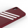 Oryginalne Etui IPHONE X / XS Adidas OR Booklet Case Suede (33282) burgundowe