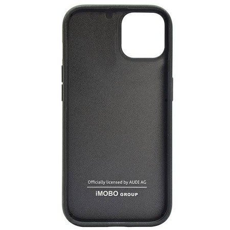Audi Carbon Fiber Stripe iPhone 14 6,1&quot; schwarz/schwarzes Hardcase AUS-TPUPCIP14-R8/D1-BK