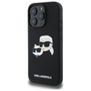 Karl Lagerfeld Silicone Double Heads Print MagSafe - Etui iPhone 16 Pro Max (czarny)
