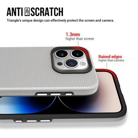 Vmax nakładka Triangle Case do Samsung Galaxy A35 5G srebrna