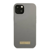 Original Case IPHONE 13 MINI Guess Hard Case Silicone Logo Plate MagSafe (GUHMP13SSPLG) gray