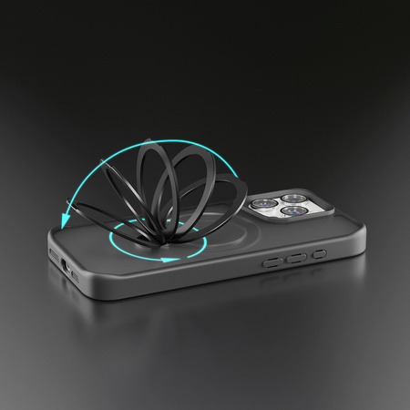 Nakładka Etteri Matt Mag Ring do iPhone 14 Pro 6,1" czarna
