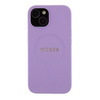 Guess GUHMP15SPSAHMCU iPhone 15 6,1&quot; lila/lila Hardcase Saffiano MagSafe