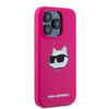 Karl Lagerfeld KLHMP15LSCHPPLF iPhone 15 Pro 6.1" różowy/fuschia hardcase Silicone Choupette Head MagSafe