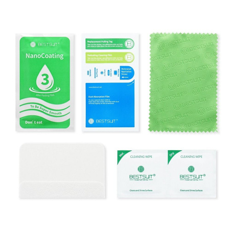 Szkło hybrydowe Bestsuit Flexible 5D Full Glue do Samsung Galaxy Note 10+ czarny (Hot Bending) - działający czytnik